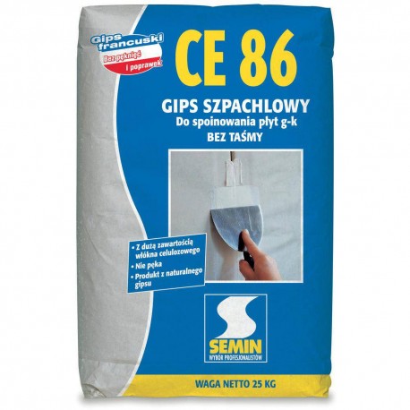 Gips beztaśmowy Semin CE 86 25 kg